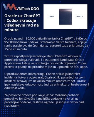 Oracle reports faster recruiting and operations with ChatGPT and Codex