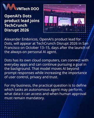 OpenAI’s Dots Lead to Discuss Personal Agents at Disrupt 2026