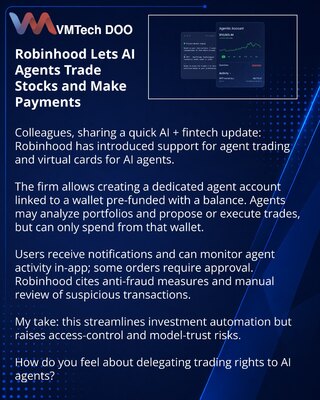 Robinhood Lets AI Agents Trade Stocks and Make Payments