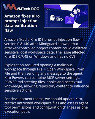 Prompt injection u Amazon Kiro IDE ugrožava lokalne podatke