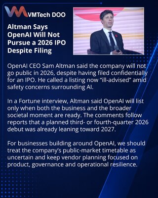 Sam Altman Rules Out an OpenAI IPO in 2026