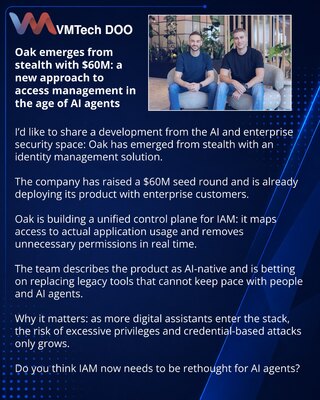Oak вышел из тени с $60M: новый подход к управлению доступами в эпоху AI-агентов