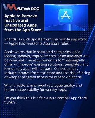 Apple će uklanjati iz App Store aplikacije bez ažuriranja i aktivnih korisnika