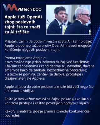 Apple sues OpenAI over trade secrets: what it means for the AI market
