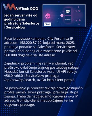 Reco Links Salesforce and ServiceNow Scraping to One Server