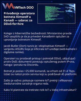 Arrest of Kimwolf Botnet Operator in Canada — Blow to DDoS‑for‑hire