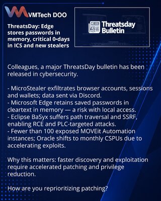 ThreatsDay: Edge в памяти хранит пароли, критические 0‑day в ICS и новые стилеры