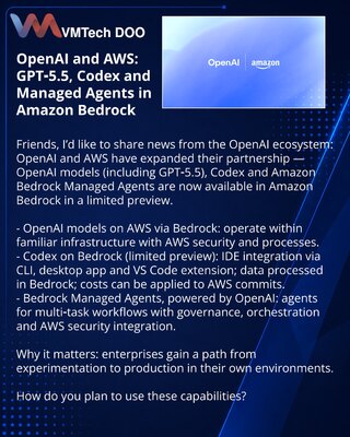 OpenAI и AWS: GPT‑5.5, Codex и управляемые агенты в Amazon Bedrock