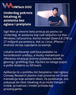 Conway Research запустила локального ИИ-ассистента Underdog