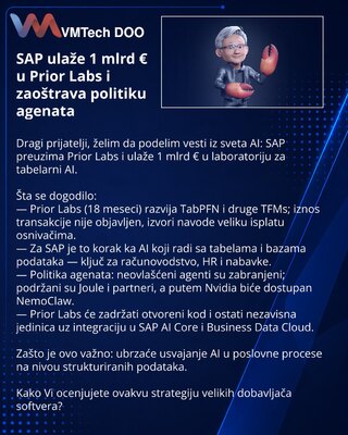 SAP инвестирует €1 млрд в Prior Labs и ужесточает политику агентов