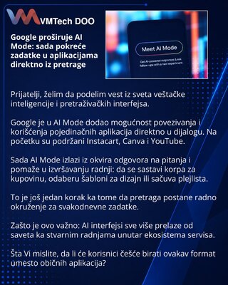 Google расширяет AI Mode: теперь он запускает задачи в приложениях прямо из поиска