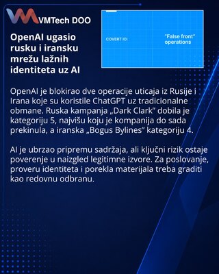 OpenAI bans Russian and Iranian false-front influence operations