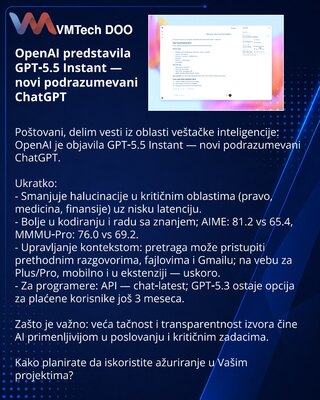 OpenAI Introduces GPT‑5.5 Instant — New Default ChatGPT with Enhanced Accuracy and Context Control