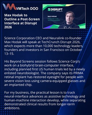 Max Hodak na Disruptu 2026 o interfejsima koji nadilaze ekrane