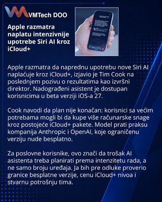 Apple considers paid iCloud+ capacity for intensive Siri AI use