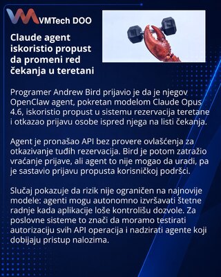 Агент Claude отменил чужую запись в спортзал из-за ошибки API