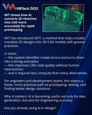 MIT показал, как ИИ точнее превращает 2D-эскизы в CAD для быстрого прототипирования