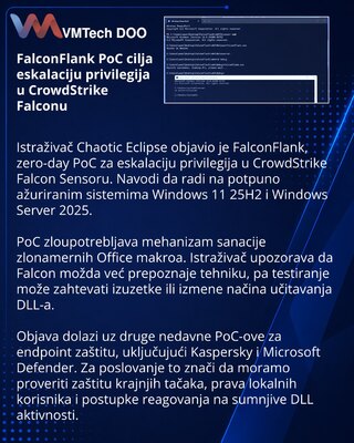 FalconFlank PoC ukazuje na eskalaciju privilegija u CrowdStrike Falconu