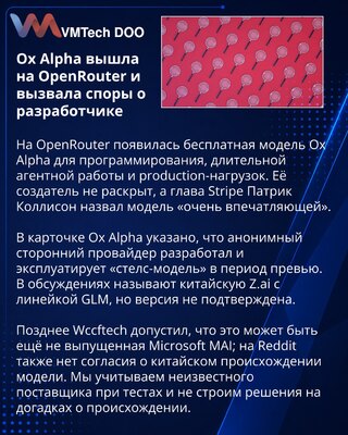 Ox Alpha pokrenuo spekulacije o identitetu autora modela