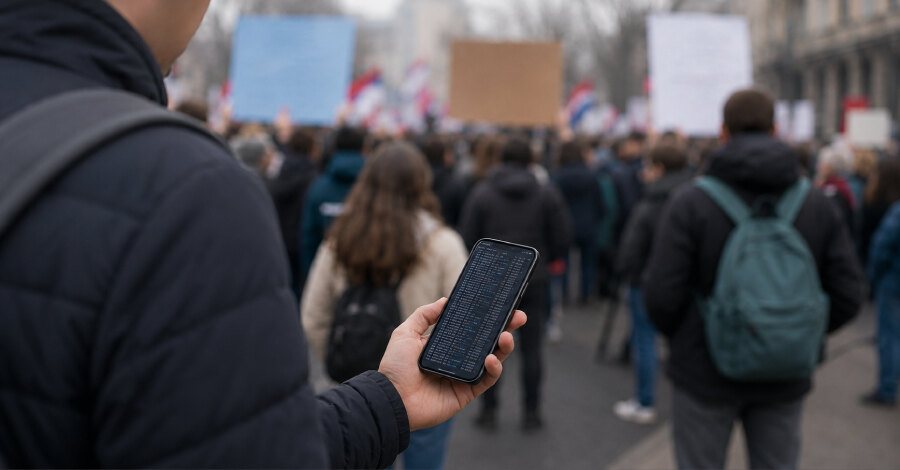Pegasus napad na iPhone člana studentskog pokreta u Srbiji