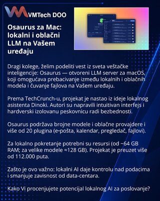 Osaurus для Mac: локальные и облачные LLM на вашем устройстве