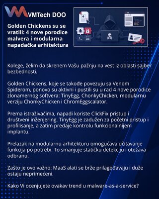 Golden Chickens su se vratili: 4 nove porodice malvera i modularna napadačka arhitektura