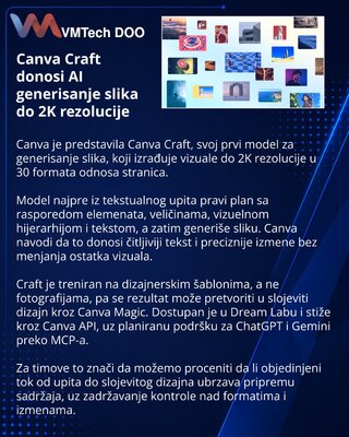 Canva Craft generiše slike do 2K i pretvara ih u slojevite dizajne
