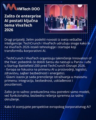 Zašto će enterprise AI postati ključna tema VivaTech 2026