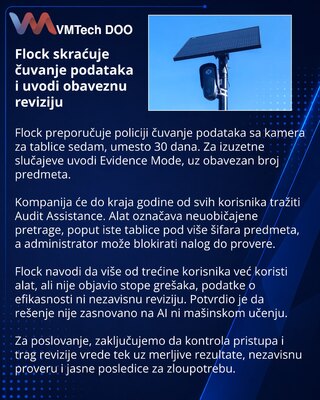 Flock uvodi kraće čuvanje podataka i obaveznu kontrolu pretraga