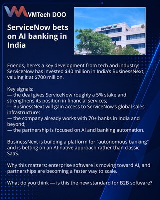 ServiceNow bets on AI banking in India