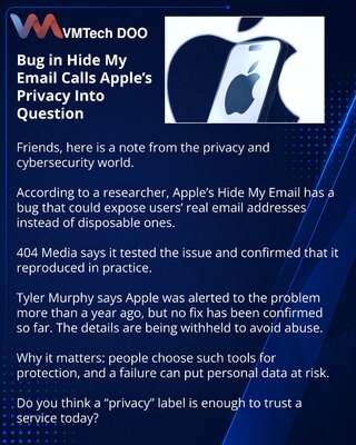 Greška u Hide My Email dovodi u pitanje privatnost Apple-a
