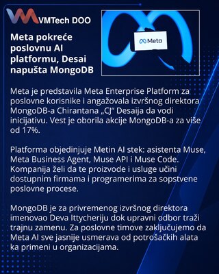 Meta запустила Enterprise Platform и назначила главой CEO MongoDB