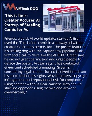 'This is fine': Creator Accuses AI Startup of Stealing Comic for Ad