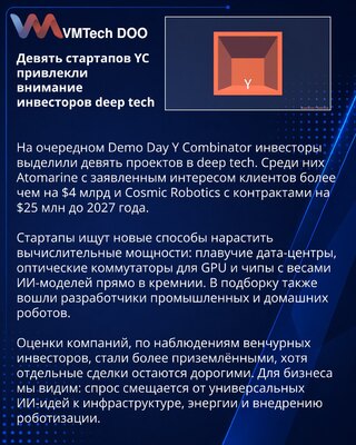 Devet deep-tech startapa obeležilo YC Demo Day