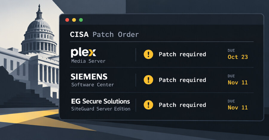 CISA потребовала закрыть эксплуатируемые уязвимости Plex2Shell и Siemens