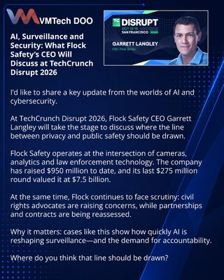AI, nadzor i bezbednost: o čemu će govoriti CEO Flock Safety na TechCrunch Disrupt 2026