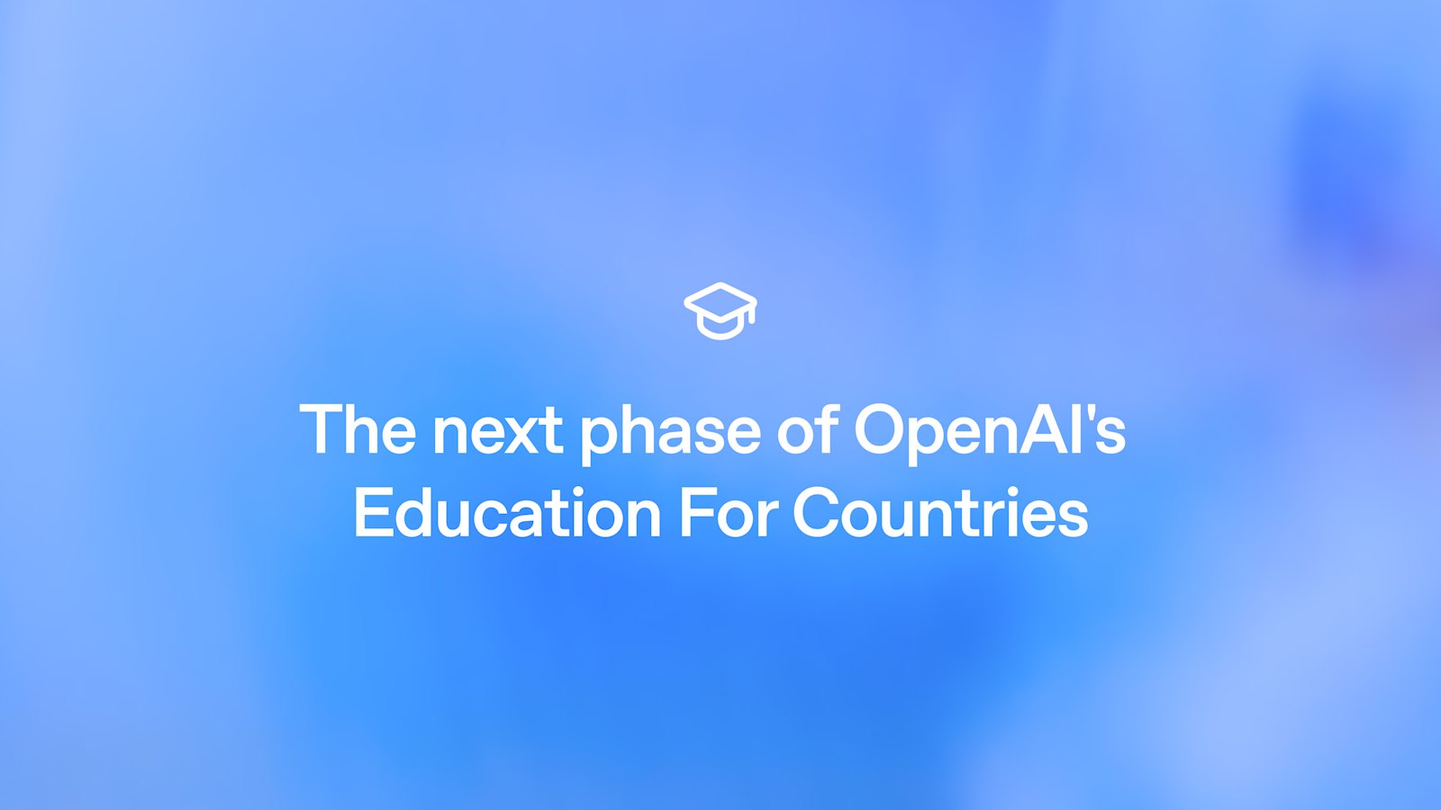 OpenAI — новый этап Education for Countries: Сингапур присоединился