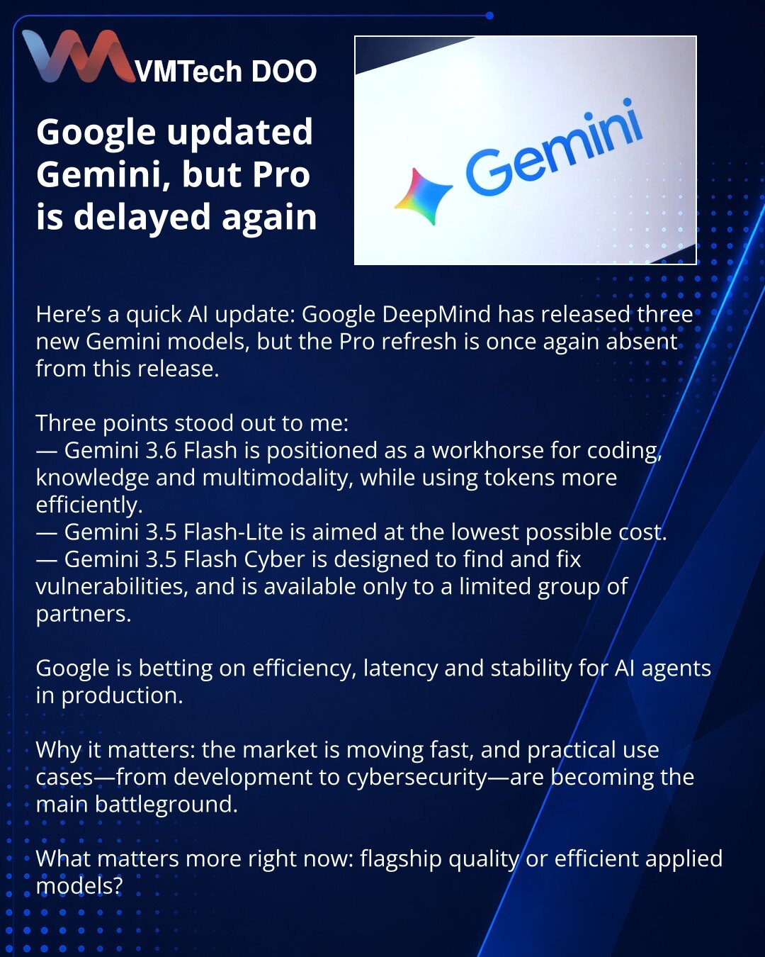 Google обновила Gemini, но Pro снова задерживается