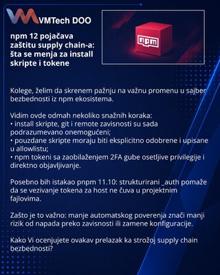 npm 12 усиливает защиту supply chain: что изменилось для install scripts и токенов