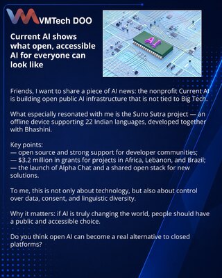 Current AI shows what open, accessible AI for everyone can look like