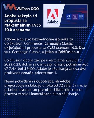 Adobe устранила критические уязвимости в ColdFusion и Campaign Classic