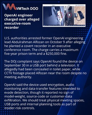 В США арестовали сотрудника OpenAI по делу о скрытой записи
