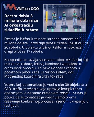 Destro Secures $8M for Warehouse Robot Orchestration