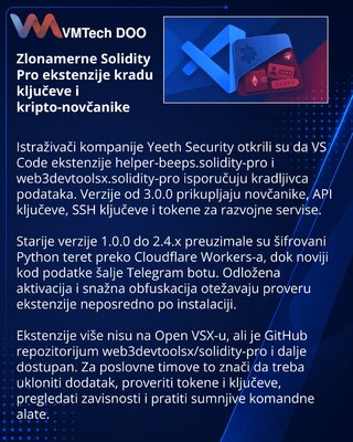 Solidity Pro в VS Code похищал криптокошельки и ключи разработчиков