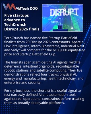Five startups reach the Startup Battlefield final at Disrupt 2026