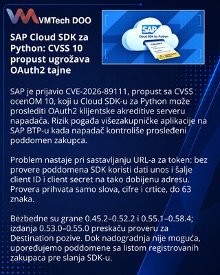 SAP исправила критическую утечку OAuth2-учётных данных в Python SDK