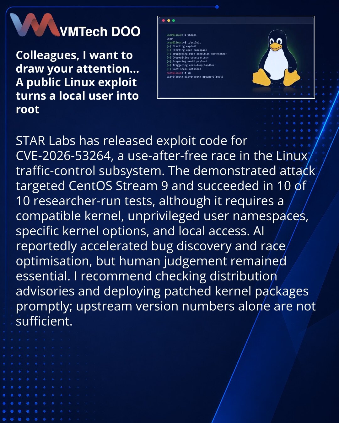 Public CVE-2026-53264 Exploit Elevates Local Linux Users to Root