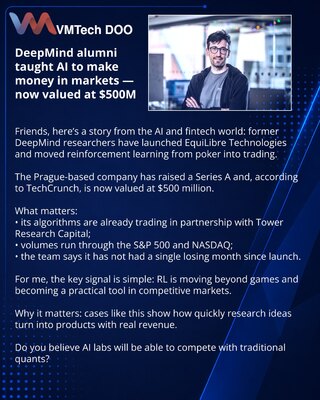 DeepMind alumni taught AI to make money in markets — now valued at $500M