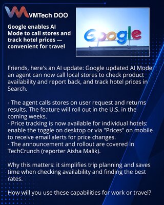 Google научил AI Mode звонить в магазины и отслеживать цены отелей — удобно для поездок