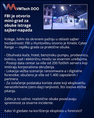 ФБР открыло мини‑город для тренировки по расследованию кибератак